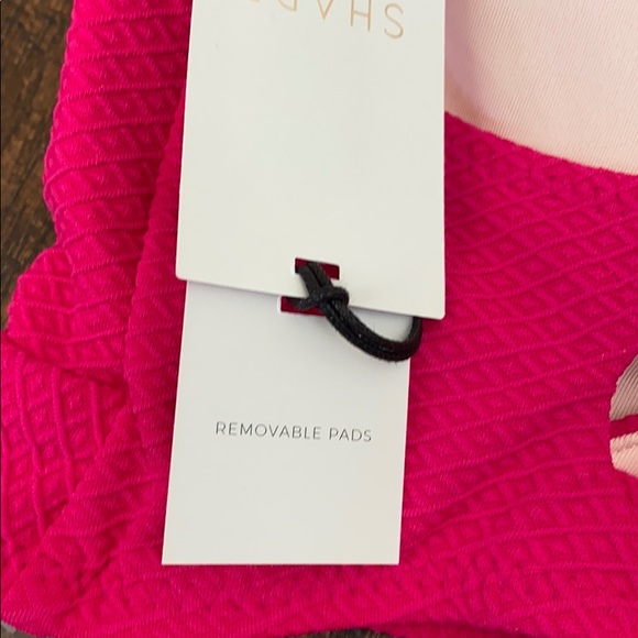 Shade & Shore Pink Bikini Top Small NWT - Picture 7 of 7